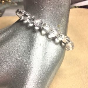 Clear Quartz Stretch Bracelet #1342